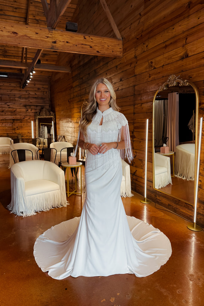 Lipan Beaded Fringe Topper – BirdieBridalFW
