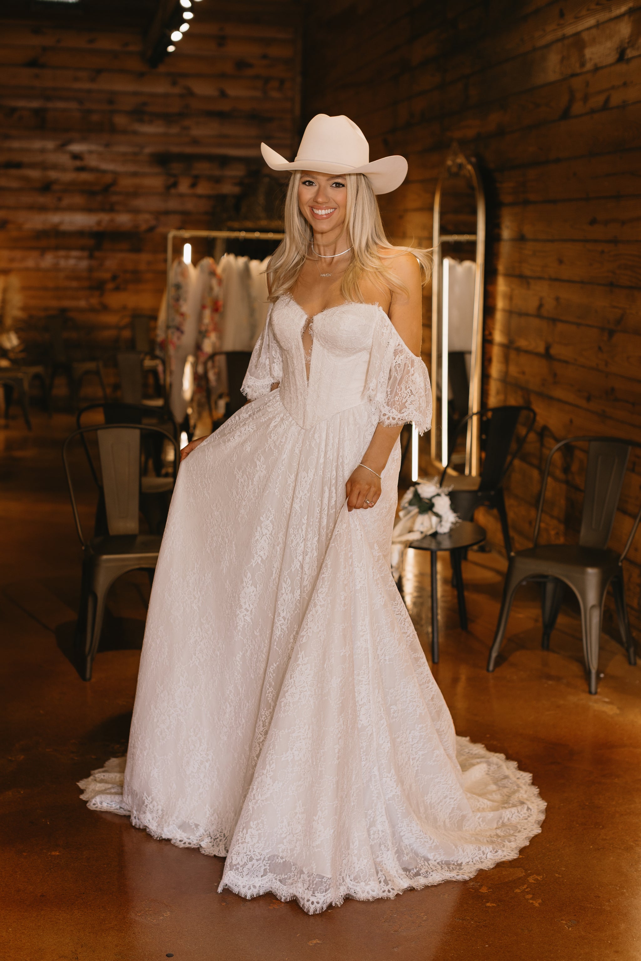 wedding party wear dress Simple Wedding Dresses Outdoor,Rustic Bridal Dress,WD00336, US20W / Champagne