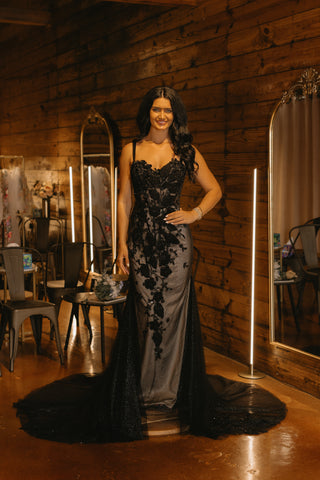 princess polly baby blue dress Black Wedding Dresses ALL main image 1