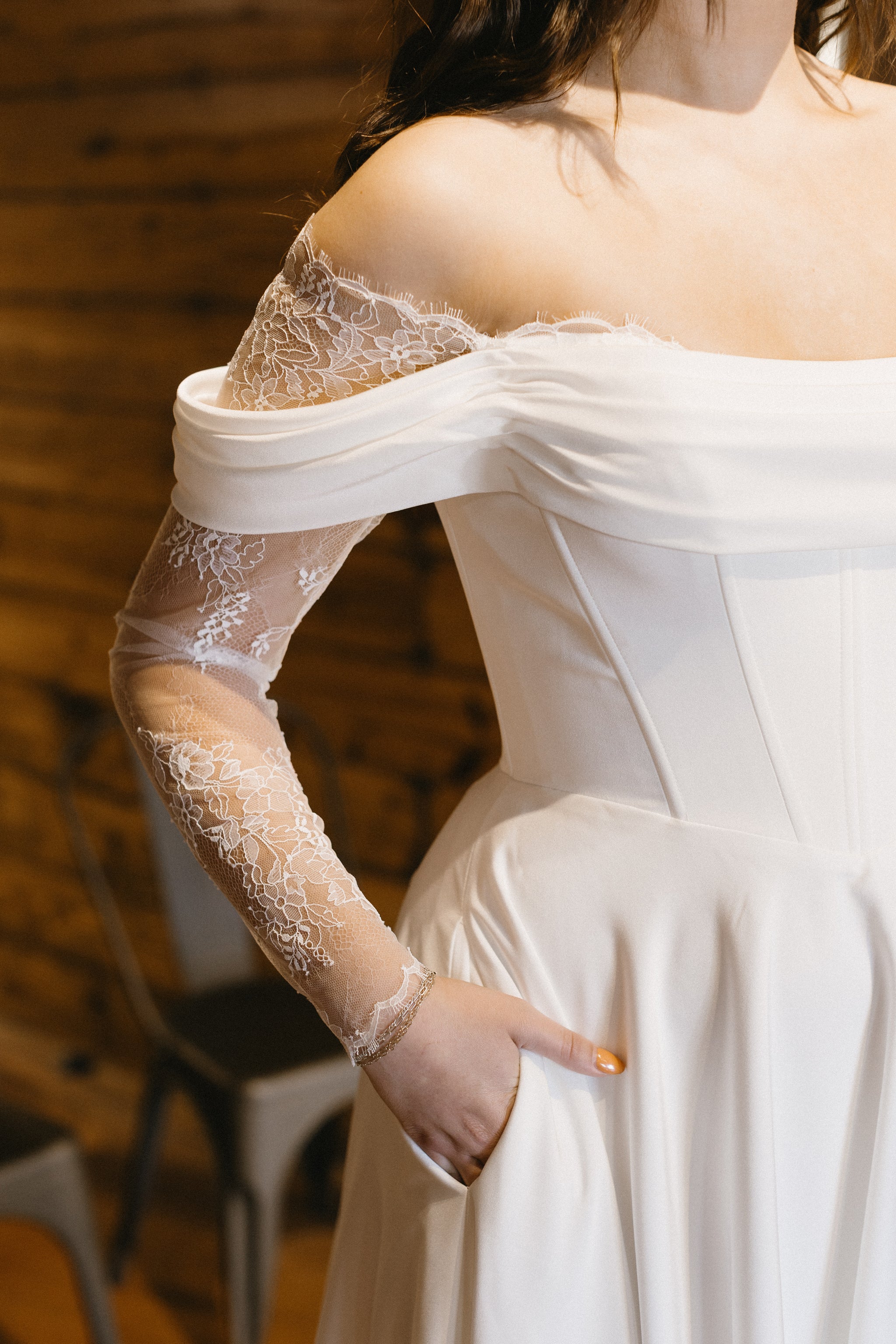 nonna black wedding dress Nonna Wedding Dress  BirdieBridalFW