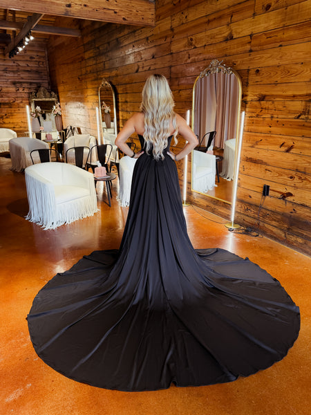 Lufkin Black Wedding Dress