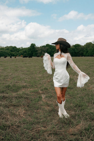 Jane Mini Wedding Dress By Morgan Nicole
