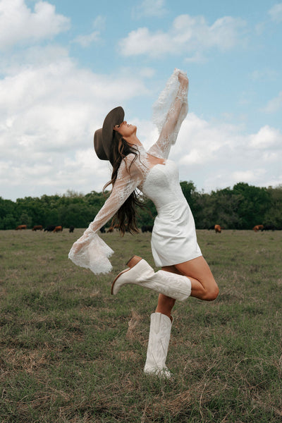 Jane Mini Wedding Dress By Morgan Nicole