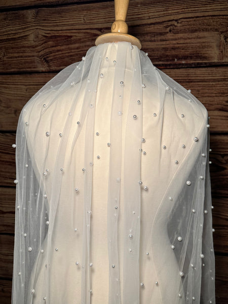 Pearl Fingertip Veil